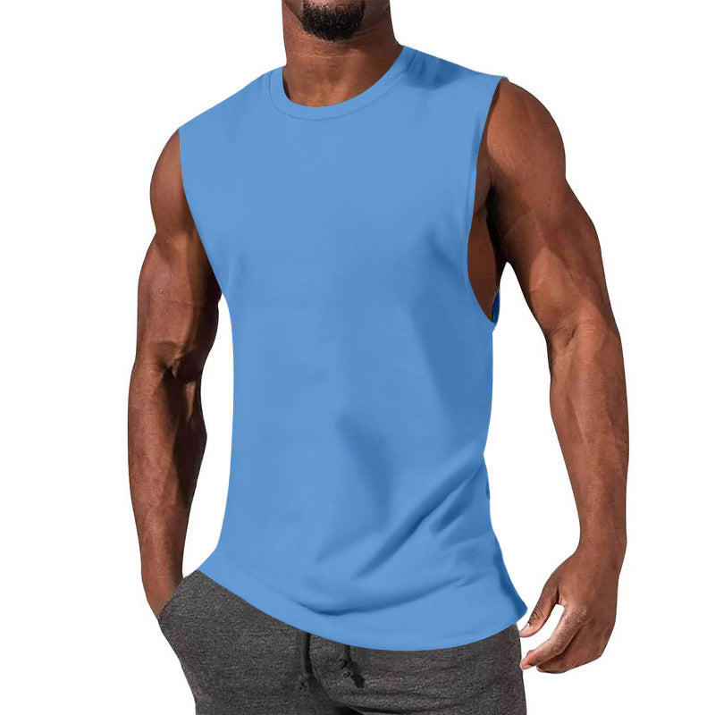 Herren ärmelloses Sport-Tanktop aus atmungsaktiver Baumwolle mit modernem Schnitt Drune
