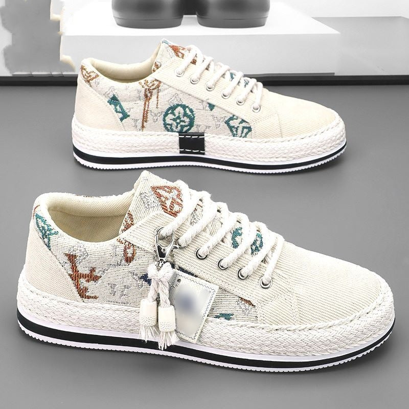 Damen Elegante und stylische Sneakers mit raffinierten Stickereien und bequemer Sohle Drune