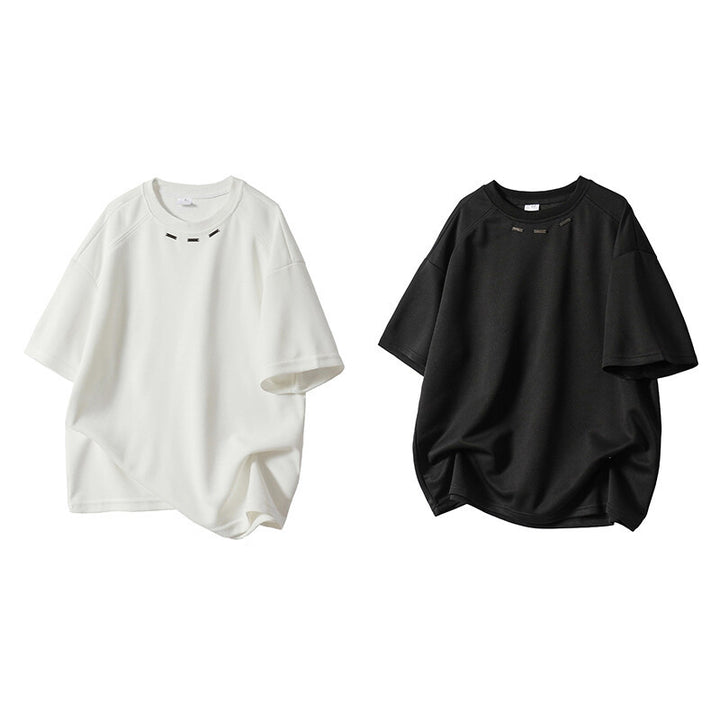 Damen Casual Oversized T-Shirt mit einzigartigem Stichdetail Drune