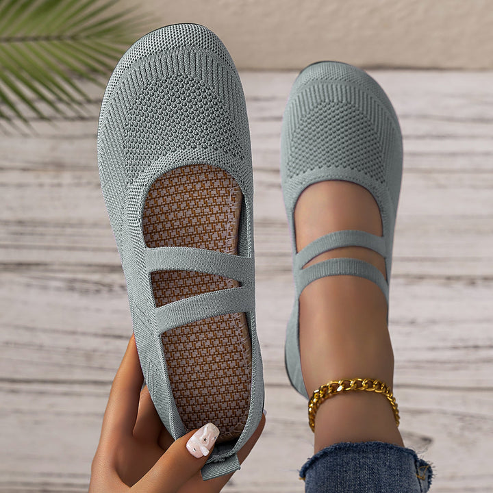 Damen Flexible und atmungsaktive Ballerinas mit Faltmechanismus Drune