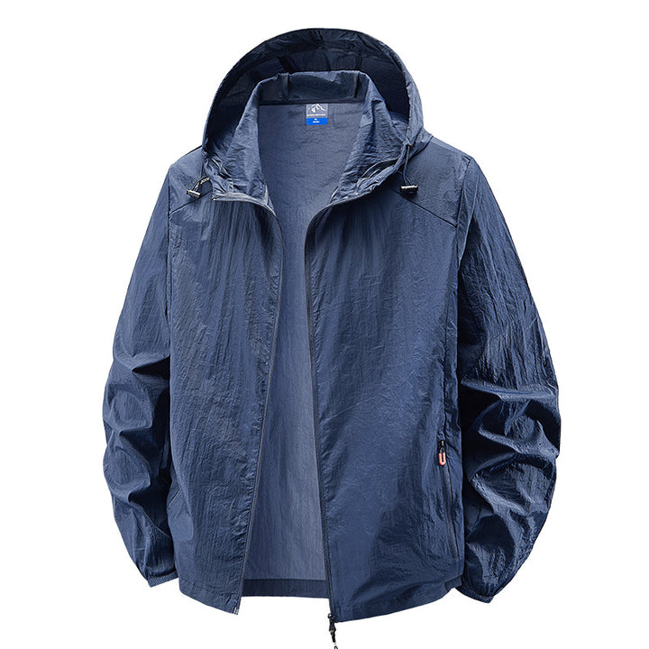 Herren Leichte Outdoorjacke mit verstellbarem Kapuzendesign Drune