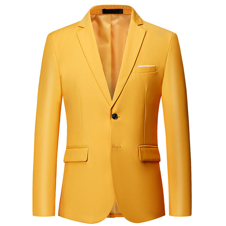 Herren nan tailliertes Sakko mit schmaler Silhouette, Stretchanteil und Pattentaschen Drune