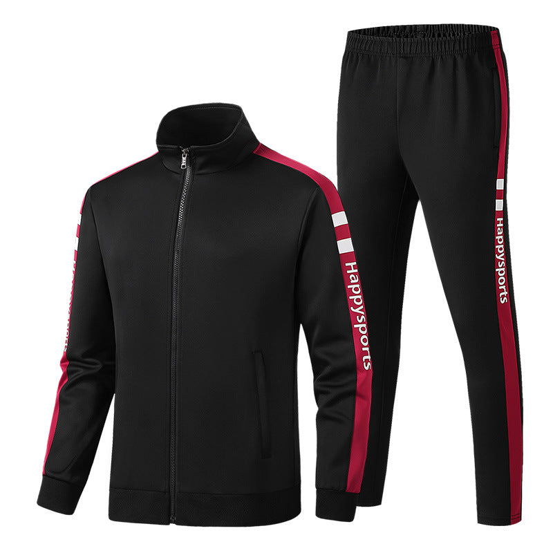 Damen Sportliches Trainingsset mit Zip-Jacke und Kontrast-Trackpants Drune