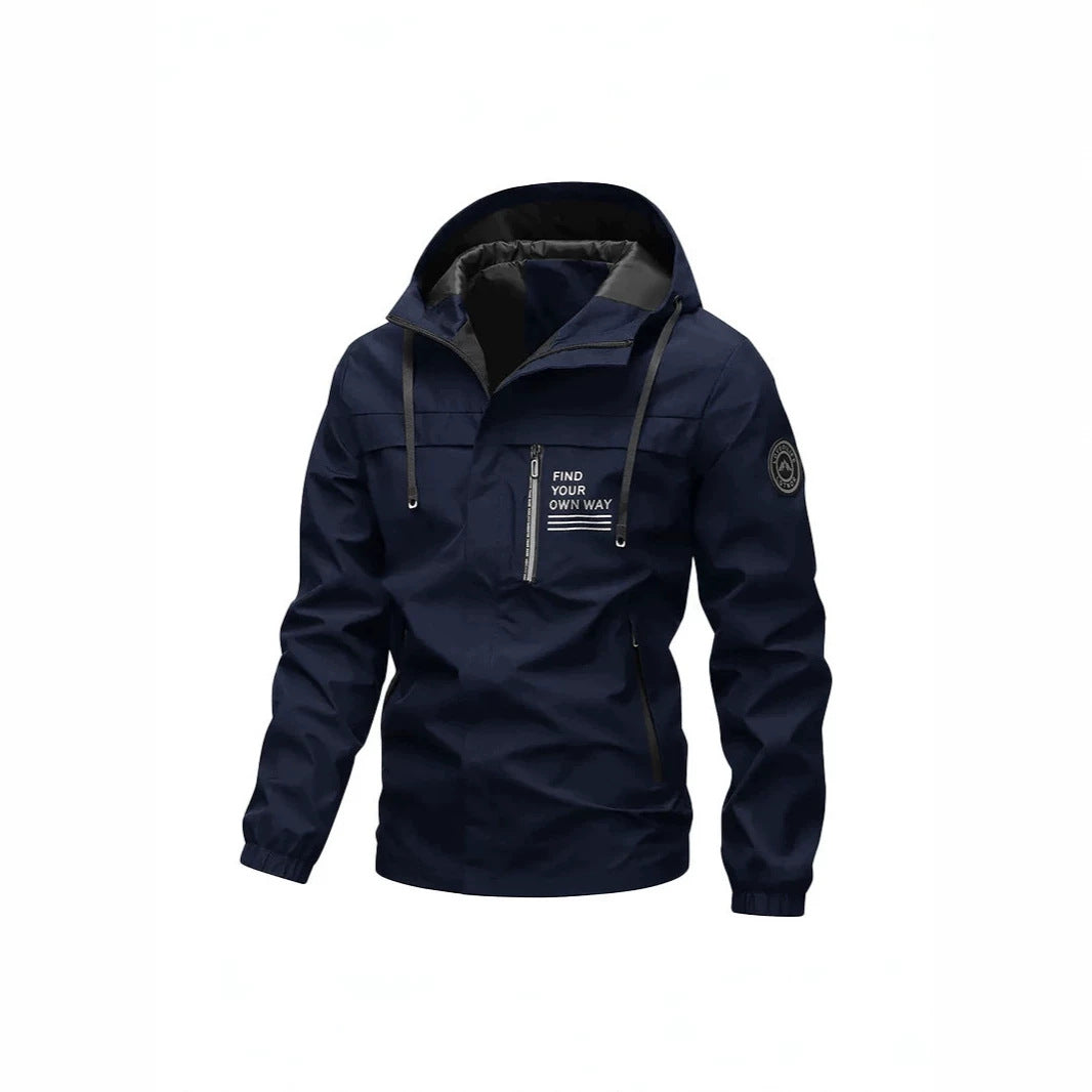 Herren Funktionsjacke mit hohem Kragen Drune