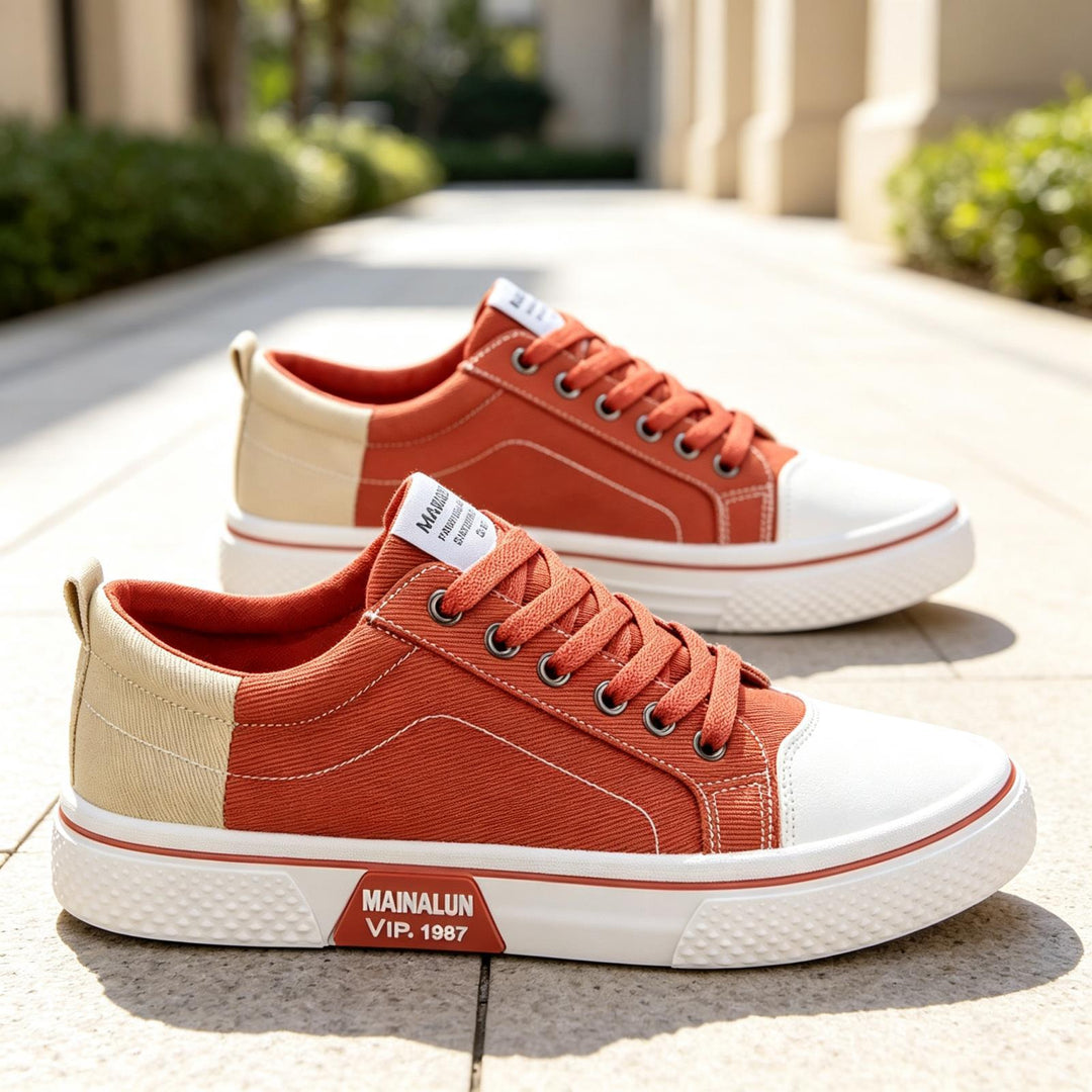 Herren Sportliche Sneakers mit kontrastierenden Einsätzen Drune
