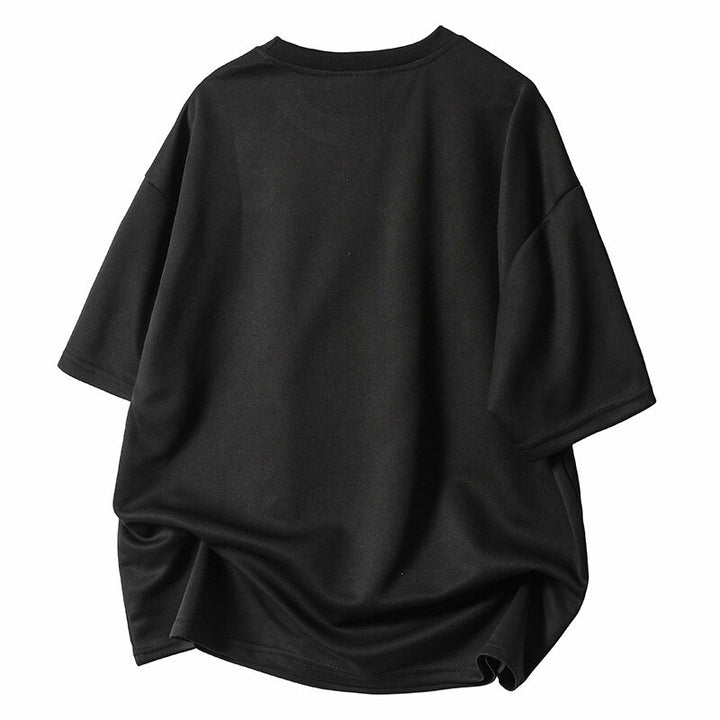 Damen Casual Oversized T-Shirt mit einzigartigem Stichdetail Drune