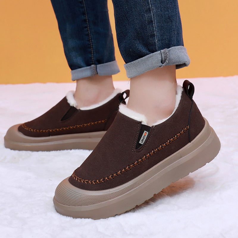 Damen Fleecegefütterte Freizeitschuhe mit rutschfester Sohle Drune