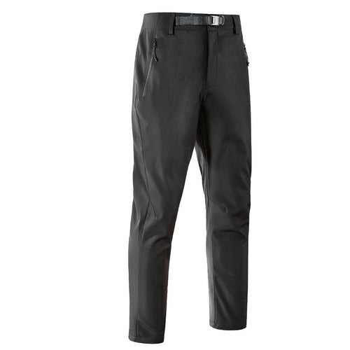 Herren Softshell-Outdoorhose mit engem Tapered‑Schnitt, integriertem Gürtel & Reißverschlusstaschen Drune