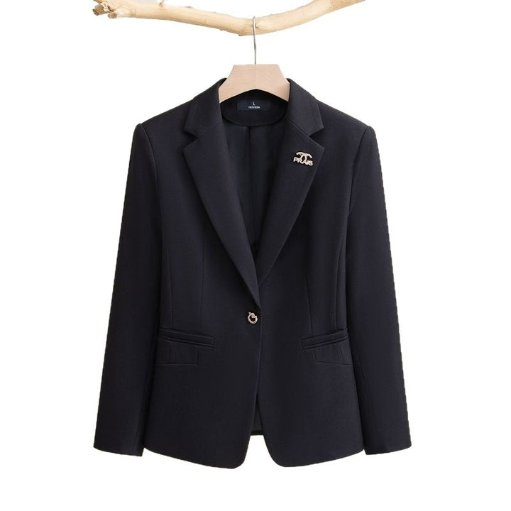 Damen Eleganter Blazer mit strukturiertem Design und schmaler Passform Drune
