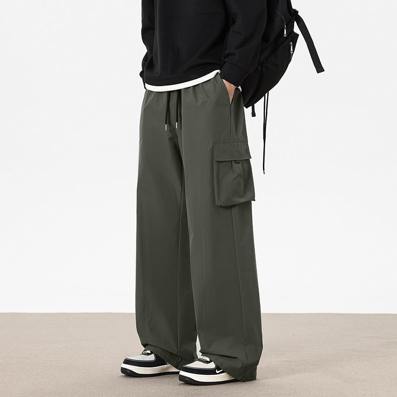Herren Weitgeschnittene Cargo-Hose mit seitlichen Taschen