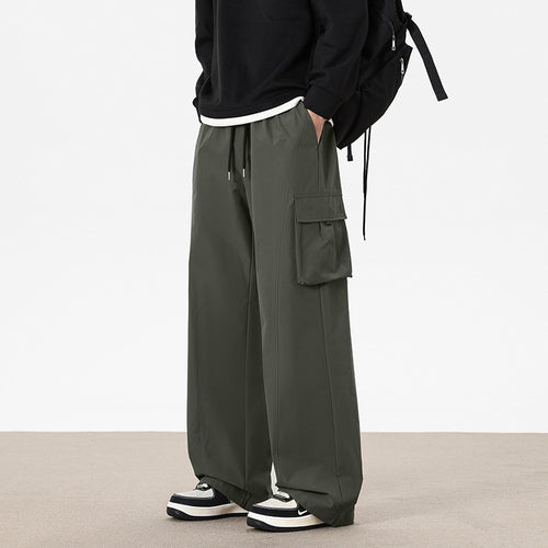 Herren Weitgeschnittene Cargo-Hose mit seitlichen Taschen