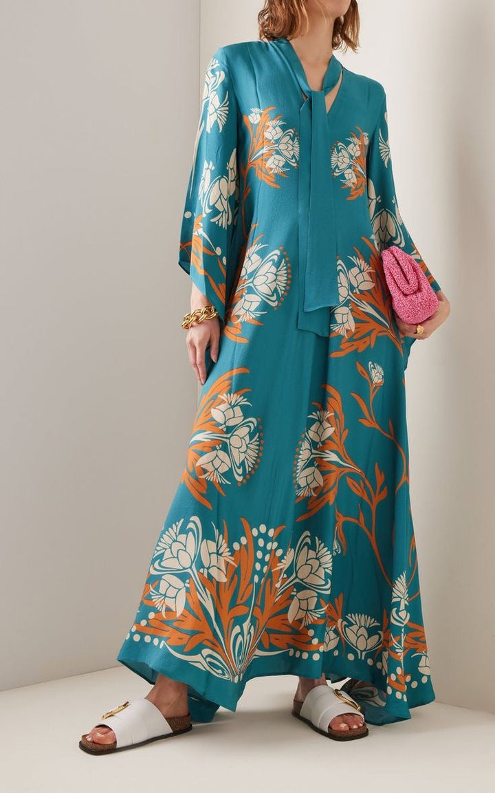 Drune | Bedrucktes Dreiviertelarmkleid