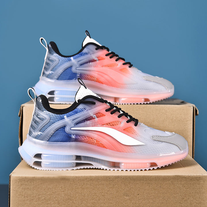 Herren Performance-Laufsneaker mit halbtransparentem Mesh-Obermaterial und sichtbarer Luftkammer Drune