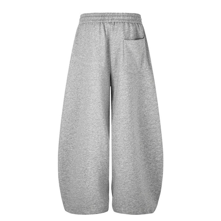 Damen Extraweite Cropped Palazzo-Sweathose mit Komfortbund und Tunnelzug Drune