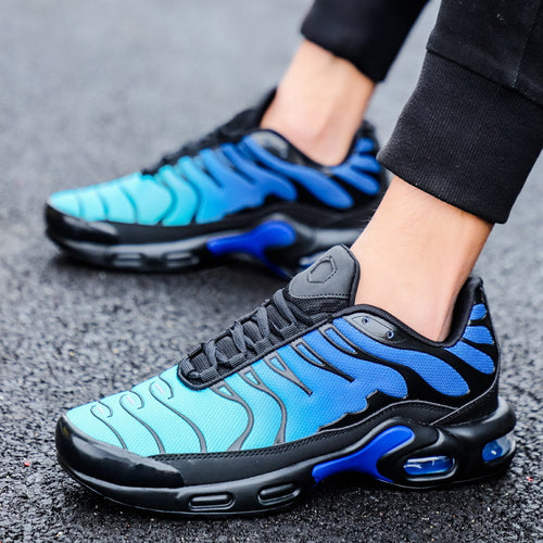 Herren Atmungsaktive Laufschuhe mit Luftkissen-Dämpfung und futuristischem Wellen-Design Drune