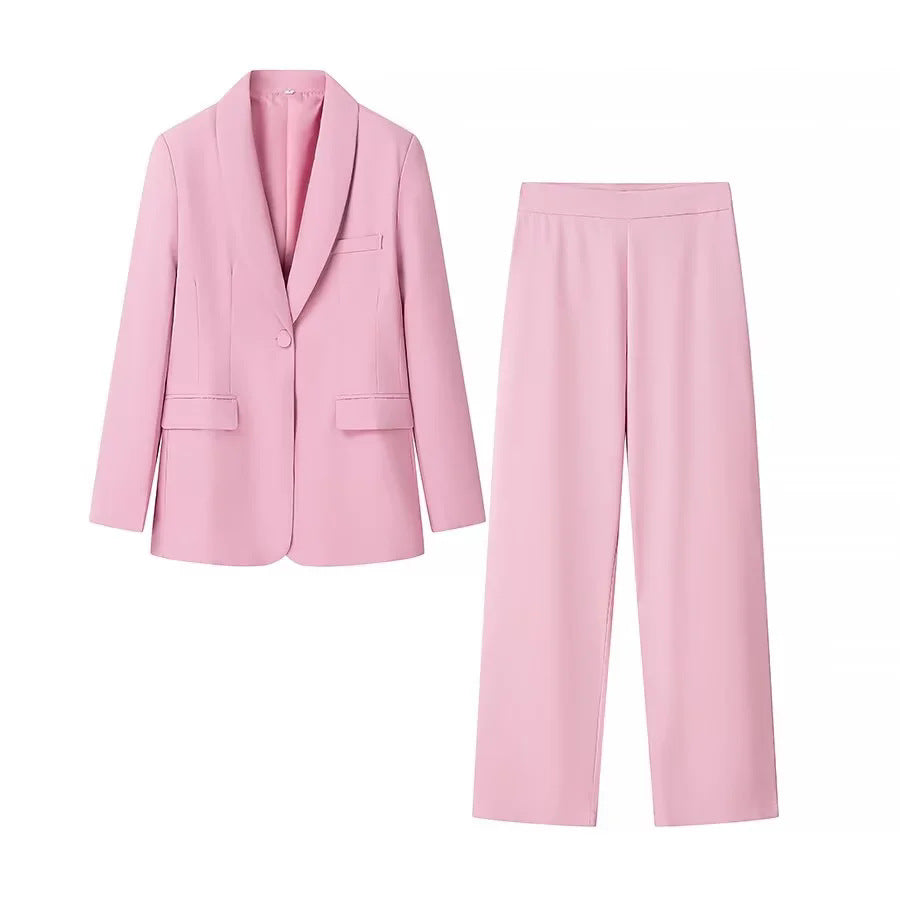Damen nan taillierter Longblazer mit Schalkragen, verdecktem Knopfverschluss und Pattentaschen Drune