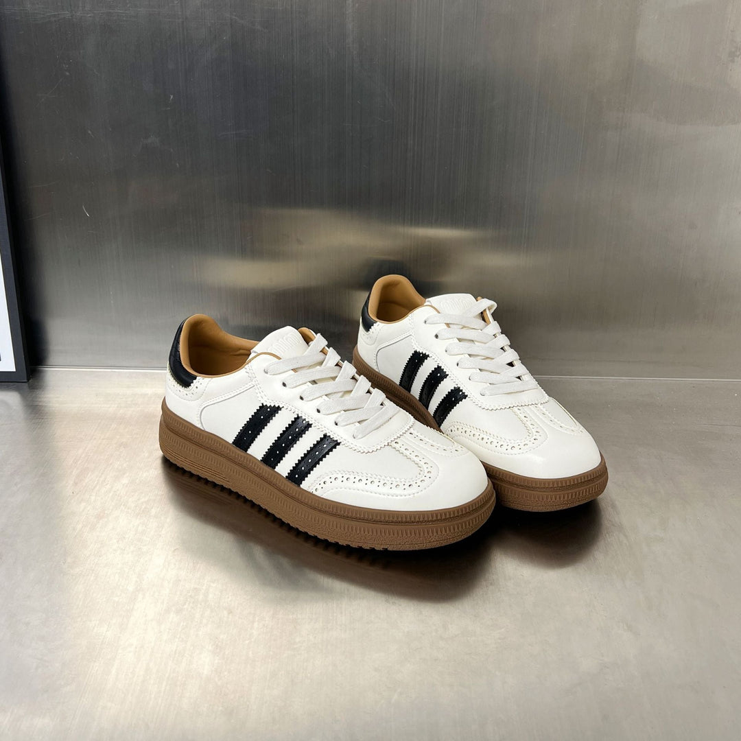 Damen sportliche Retro-Sneakers mit klassischem Design und atmungsaktiver Oberkonstruktion Drune