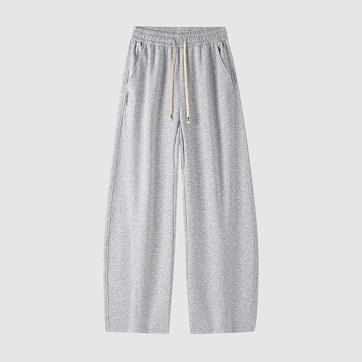 Herren Weite Relaxed-Freizeithose mit Tunnelzug & markanten Teilungsnähten Drune