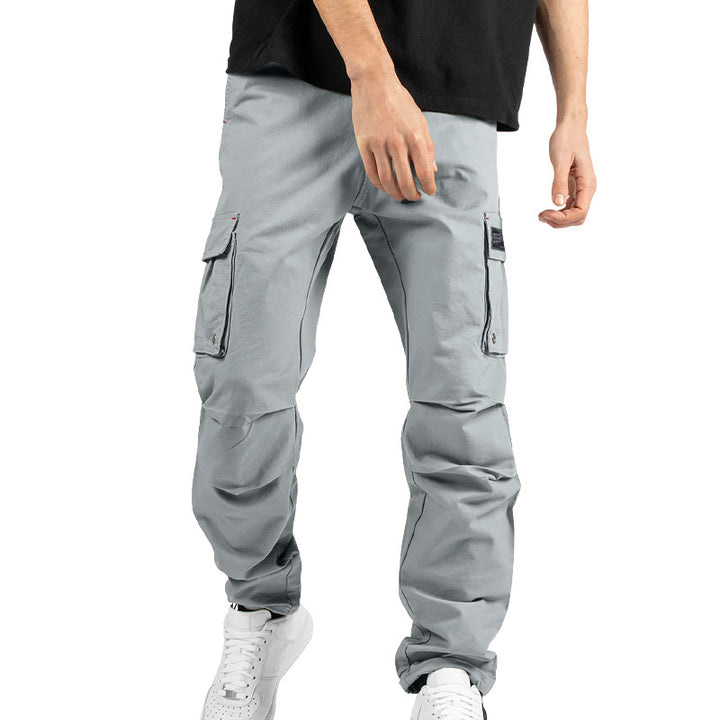 Herren nan urban-utility Cargo-Joggerhose mit verstärkten Klappentaschen, D-Ring-Details und elastischem Knöchelabschluss Drune