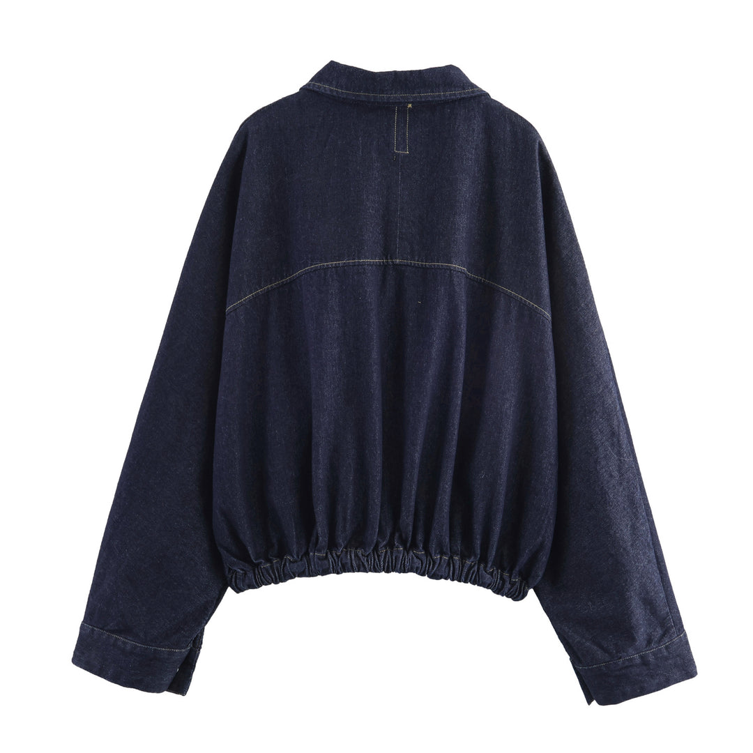 Damen 20+ hochtaillierte geradegeschnittene Jeans mit Clean-Denim und Kontrastnähten Drune