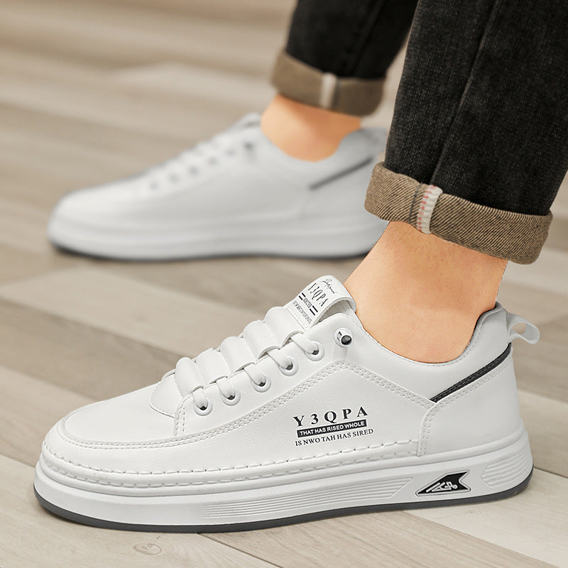 Herren Low-Top City-Sneaker aus Kunstleder mit dicker Komfortsohle und dezenter Logoprägung Drune