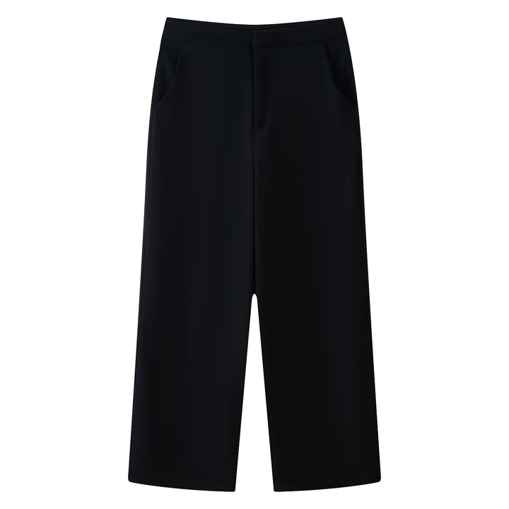 Damen Culotte‑Hose mit hoher Taille, weitem Bein und mittigem Vordernahtschlitz Drune