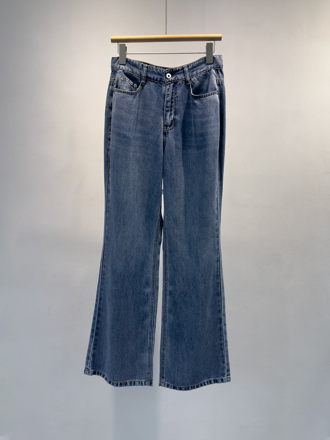 Damen Flared Hochtaillierte Jeanshose Drune