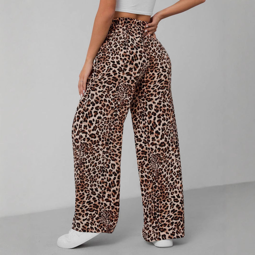 Damen Weite Tiermuster-Hose Drune