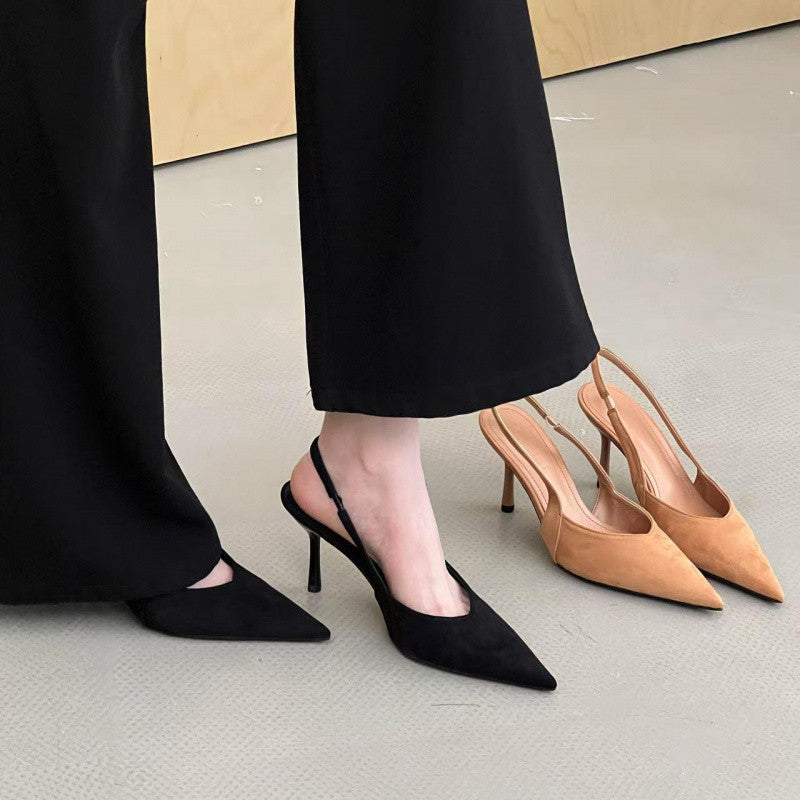Damen Slingback Pumps mit elegantem Leopardenmuster und hohem Absatz Drune