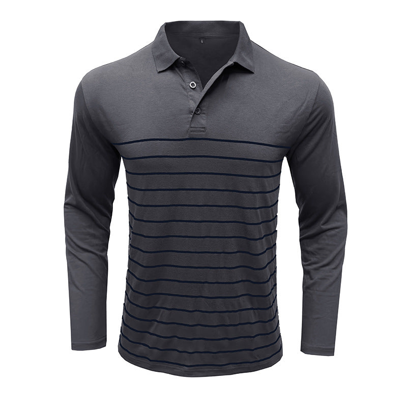 Drune | Pique Pullover Slim Passform Baumwollstrick Elegantes Streifenmuster