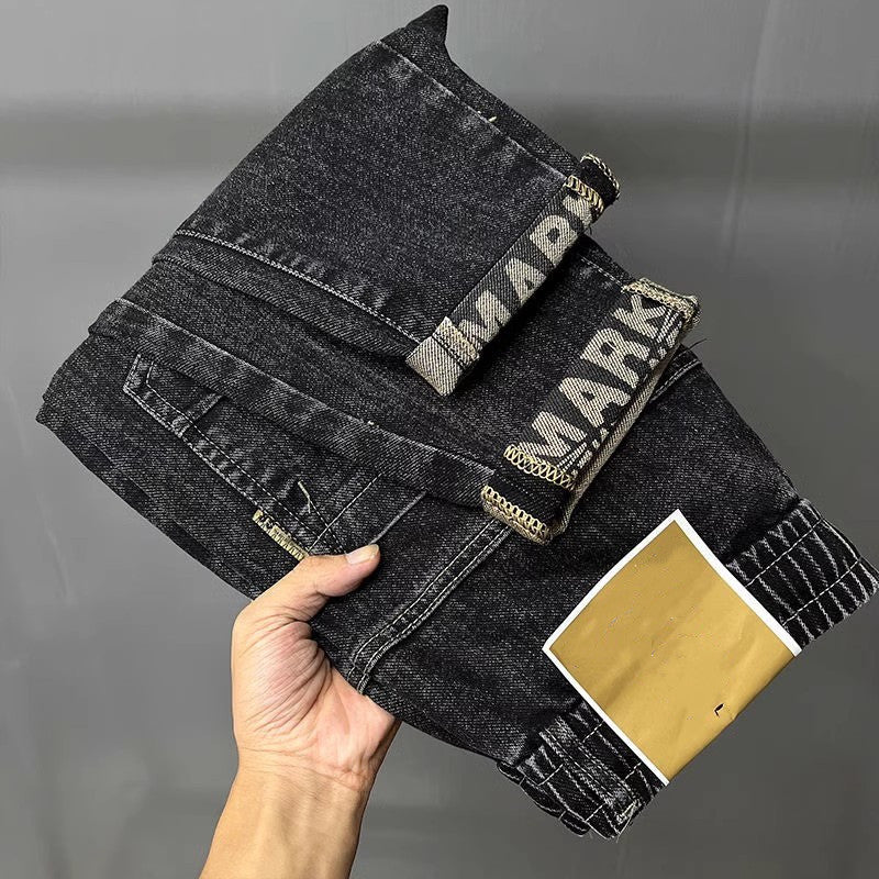 Herren Bequeme Denim Jogginghose Drune