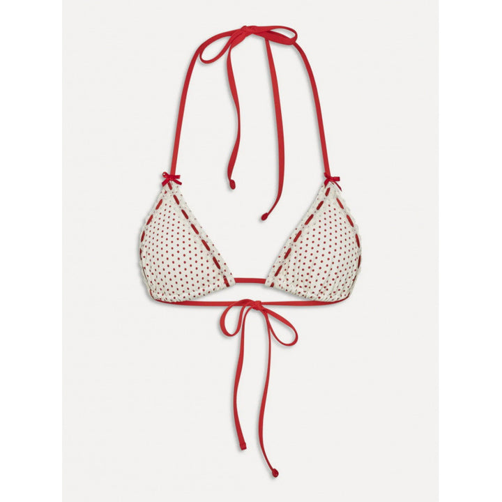 Damen Triangel-Bikini mit verspieltem Punkte-Design und verstellbaren Bindebändern Drune
