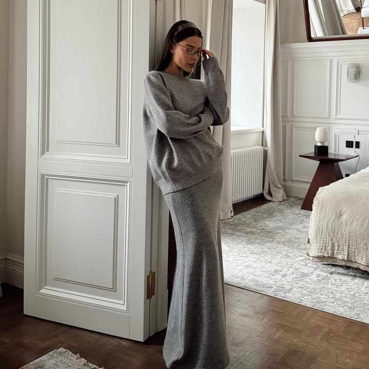 Damen Elegantes und gemütliches Strickensemble Drune