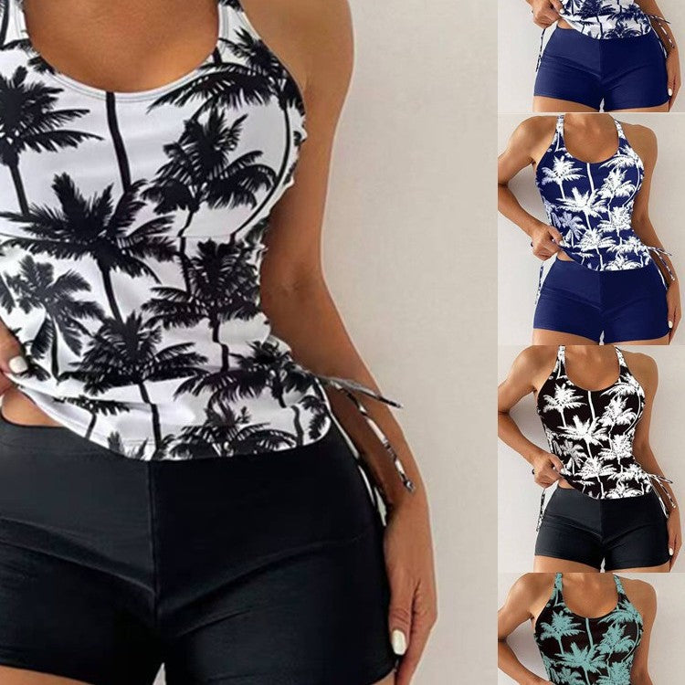 Femme Athletic Tankini Schwimmset mit verstellbaren Seitenschnüren Drune