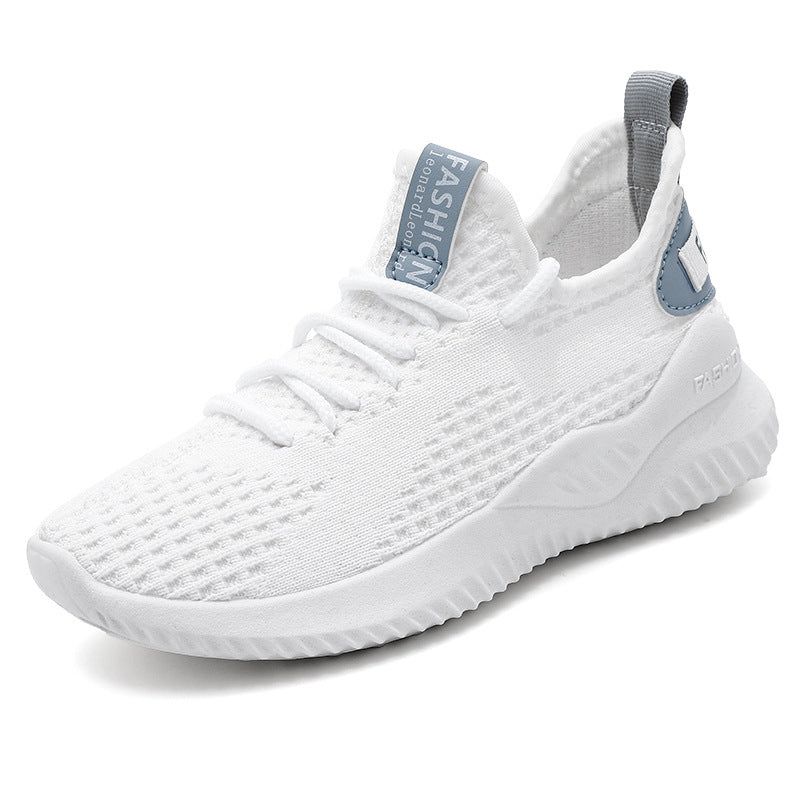 Unisex Atmungsaktiver Strick-Sneaker mit gedämpfter Laufsohle und Slip-On-Passform Drune