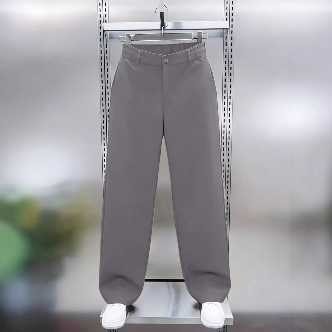 Herren weite Chinohose im Relaxed‑Fit mit elastischem Komfortbund und Seitentaschen Drune