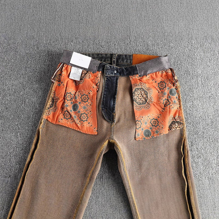 Herren Slim-Fit Jeans mit lässigem Used-Look Drune