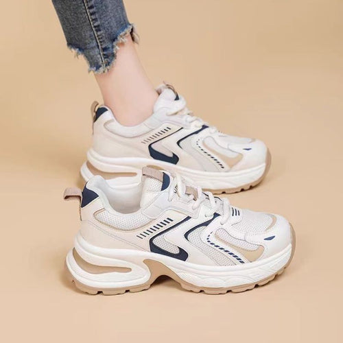 Damen Sportliche Sneakers mit reflektierenden Elementen und dämpfender Sohle Drune