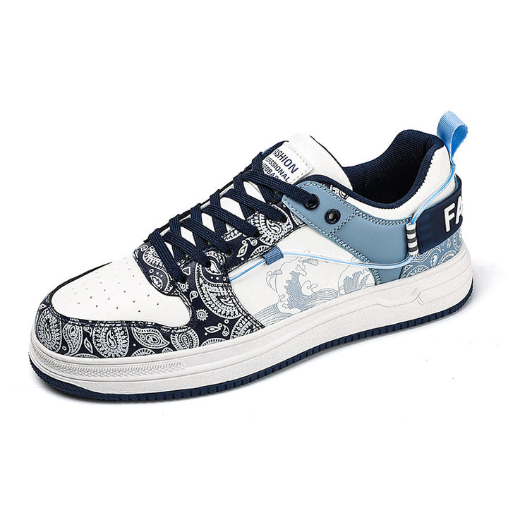 Damen Low-Top Designer-Sneaker mit feinem Paisley-Print und dämpfender Cupsohle Drune