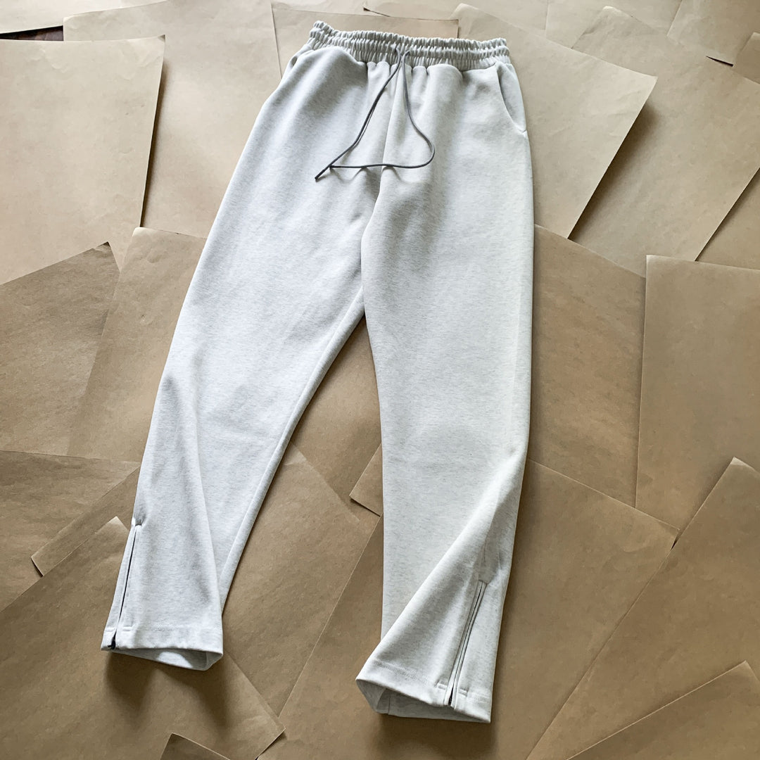 Damen Bequeme Sportliche Jogginghose mit Reißverschluss Drune