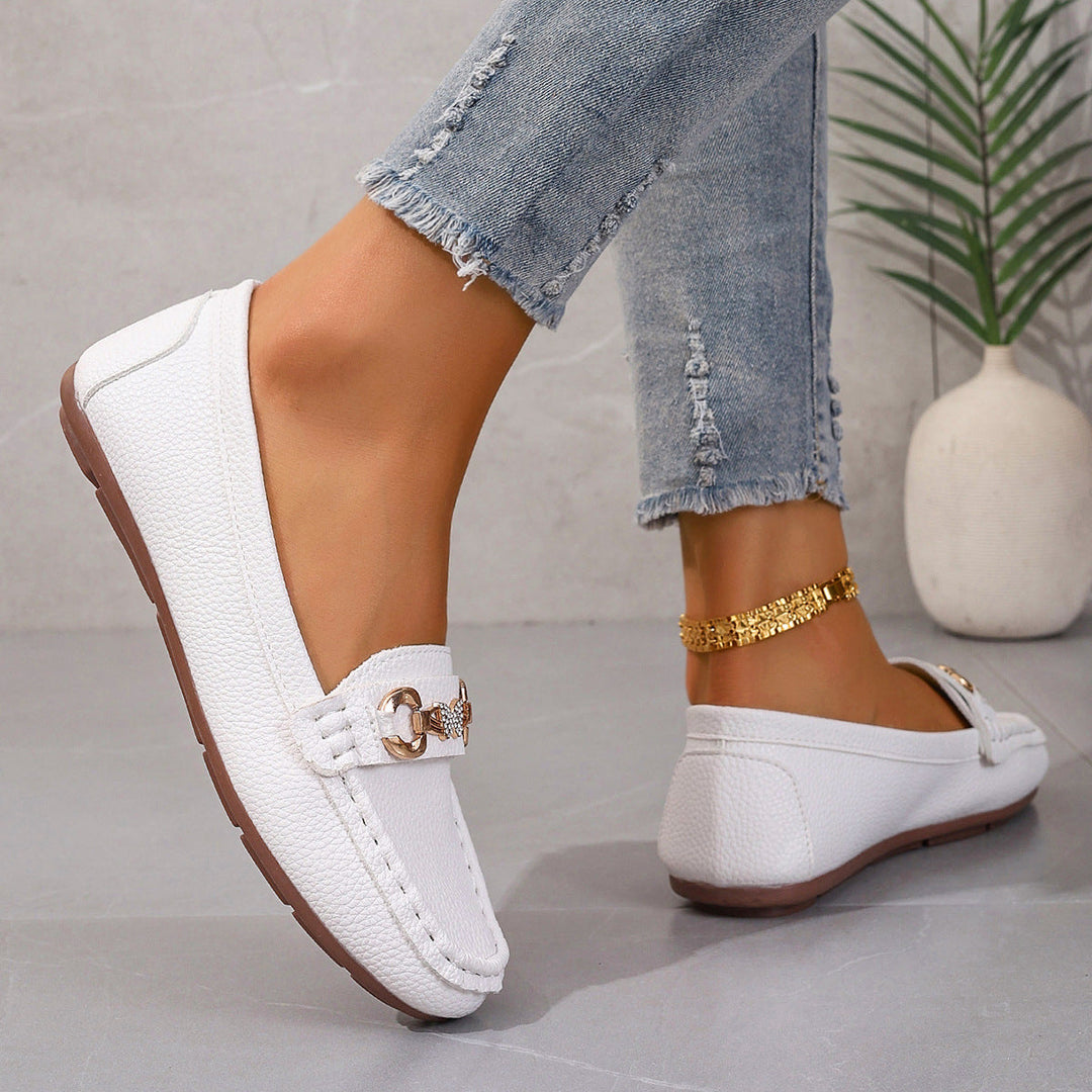 Damen Mokassins mit stylischem Schnallen-Detail Drune