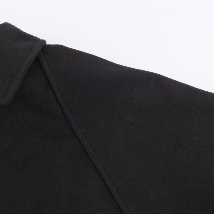 Damen minimalistische Übergangsjacke mit hohem Kragen Drune