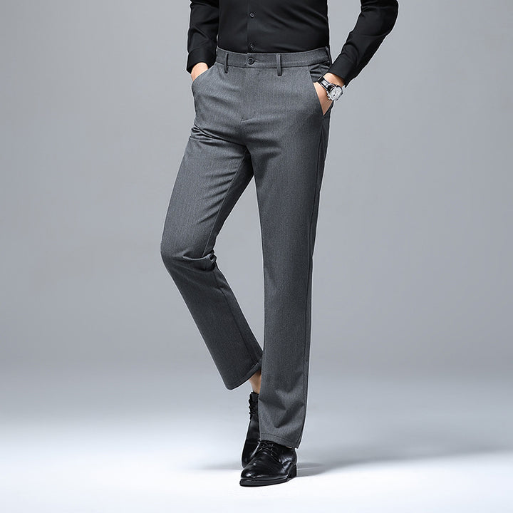 Herren Elegante Anzughose mit modernem Schnitt und feiner Struktur Drune
