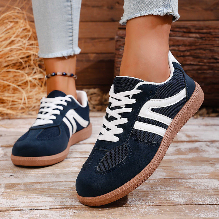 Damen Sportliche Sneakers aus hochwertigem Wildleder mit atmungsaktiver Sohle Drune