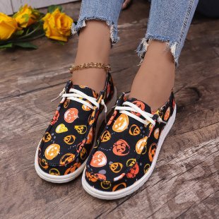 Damen Sneakers mit Halloween-Motiv und komfortablem Fußbett Drune