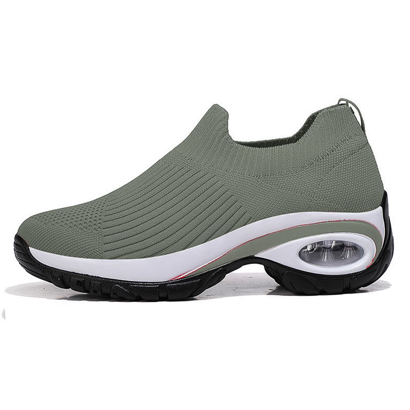 Damen Strick-Sockensneaker mit Luftpolster-Keilsohle Drune