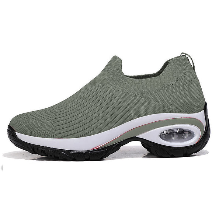 Damen Strick-Sockensneaker mit Luftpolster-Keilsohle Drune