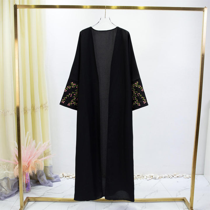 Damen Luxus Kimono Mantel mit feinen Stickdetails Drune
