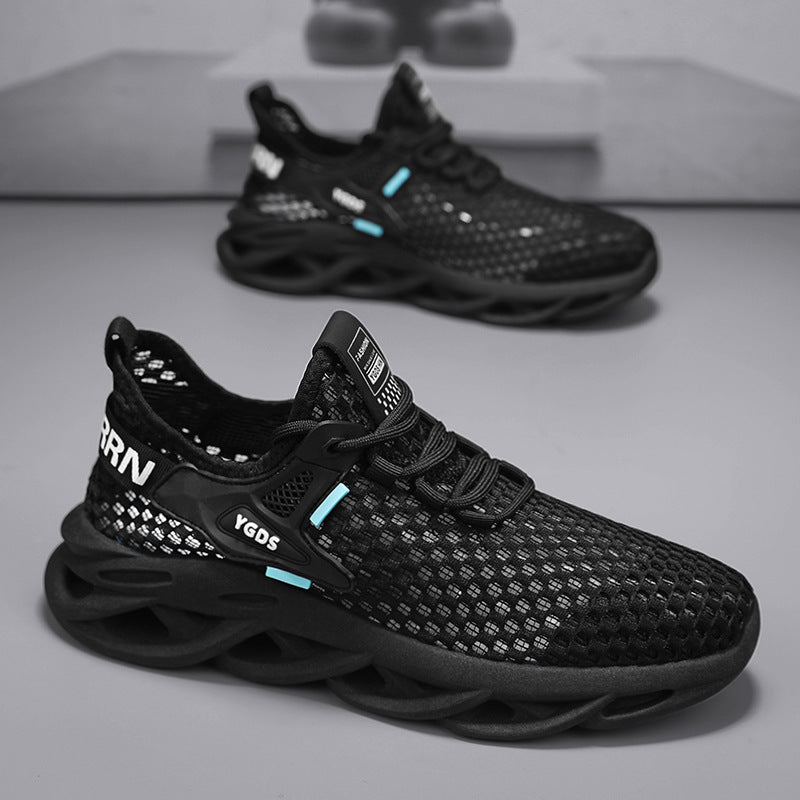 Herren Atmungsaktiver Knit-Sneaker mit elastischem Einstieg und skulpturaler Hohlkammer-Sohle Drune