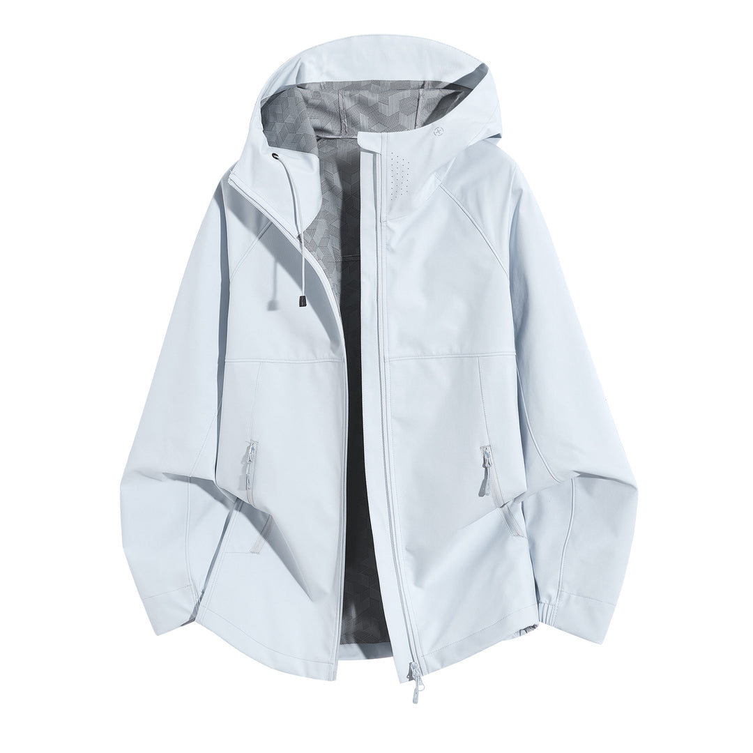 Damen Wetterfeste Kapuzenjacke mit belüftetem Kragen Drune